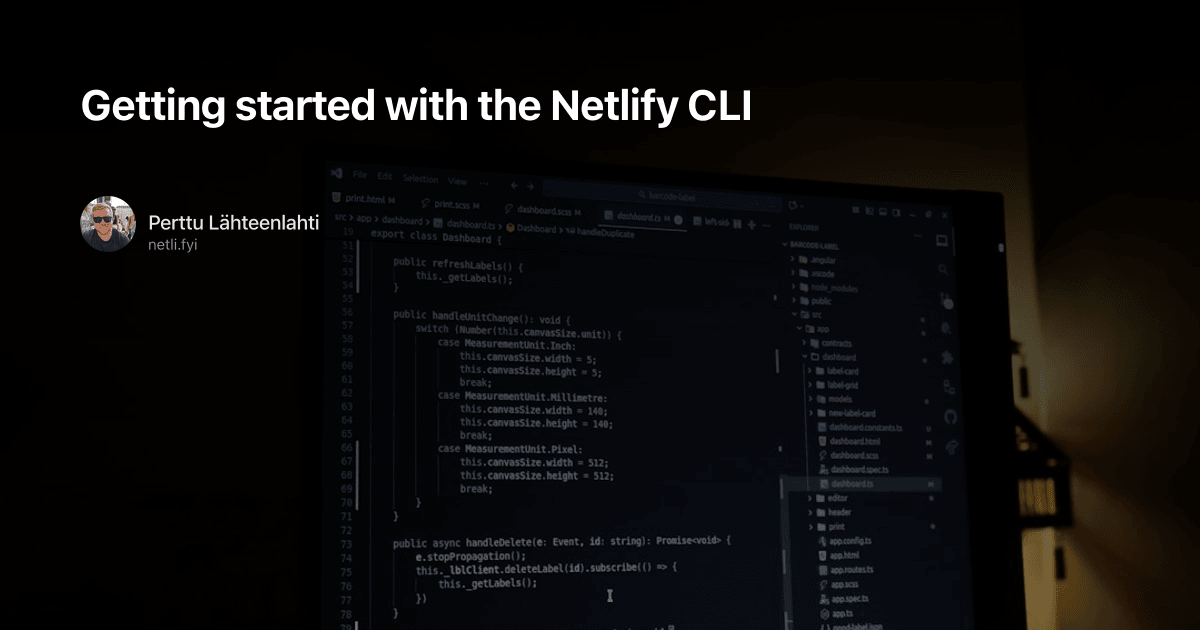 Getting started with the Netlify CLI