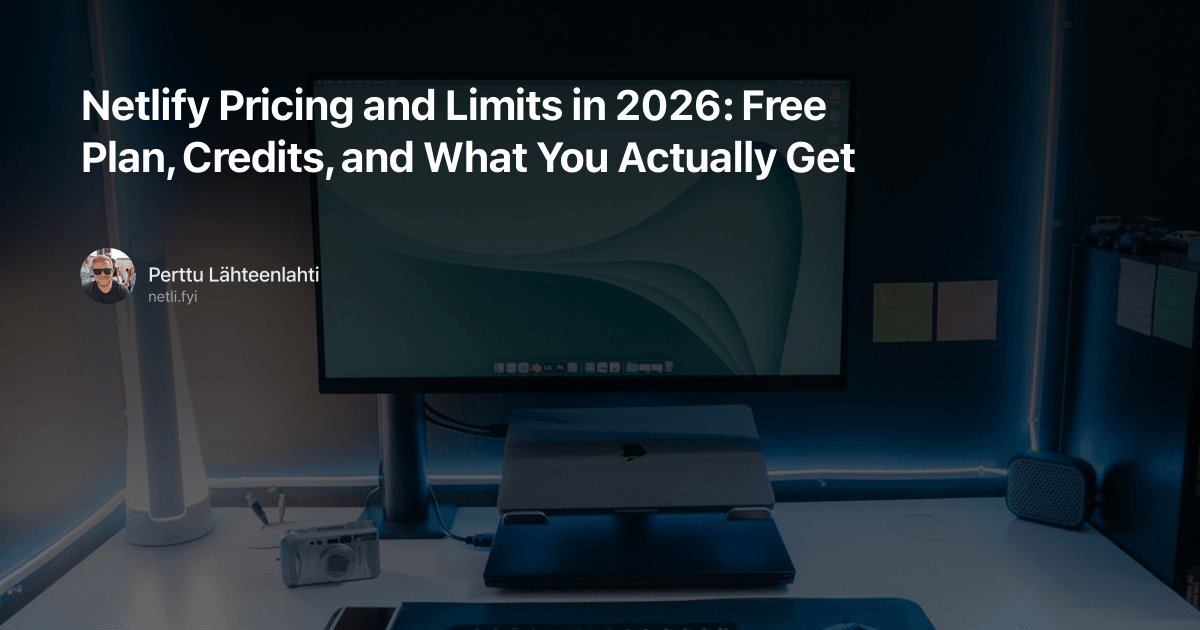 Netlify Pricing and Limits in 2026: Free Plan, Credits, and What You Actually Get